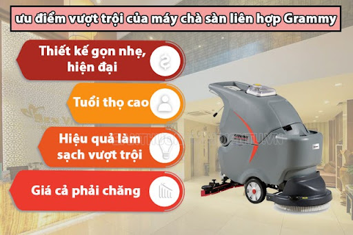 máy lau sàn công nghiệp grammy
